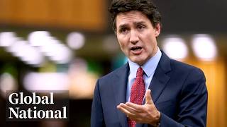 Global National Nov 27 2024  Trudeau premiers strategize how to counter Trumps tariff threat [upl. by Anirroc112]