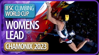 Lead Finals  Chamonix  Womens  2023  IFSC World Cup [upl. by Kalk]