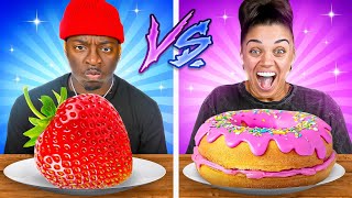 HEALTHY VS JUNK FOOD CHALLENGE [upl. by Adnuahsor]