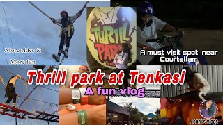 Tourist spots in Courtallam Thrill park near tenkasi🎢adventurous park near MathalamparaiFun vlog [upl. by Rosati]