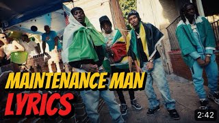 Dee Billz x Kyle Richh x Nemzzz x Jenn Carter  Maintenance Man LYRICS VIDEO [upl. by Adrianne]