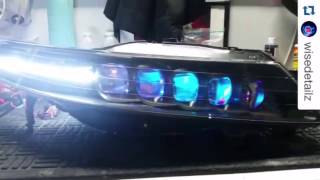 Acura TL MDX Retrofit with Starry Night Halos RGB Chasing LED Strip [upl. by Aihppa]