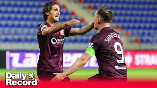 Dinamo Minsk 1 Hearts 2  Late Yan Dhanda goal sees Jambos snatch victory in Azerbaijan [upl. by Malley]