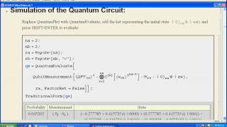 Shors Algorithm in Mathematica [upl. by Tranquada]