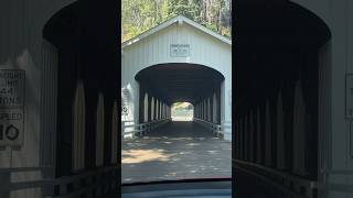 Driving through “GoodPasture covered bridge” in Vida Oregon [upl. by Purpura669]