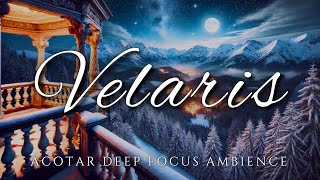 Velaris 🌌  Night Court Balcony  ACOTAR Ambience  Deep Focus [upl. by Anitneuq]