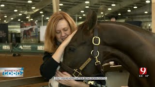 Horse Defies Odds To Compete At Reining Horse Futurity [upl. by Aronas714]