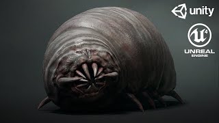 Horror worm  3D Сharacter [upl. by Nhguahs]