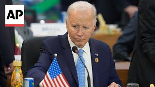 Biden urges G20 leaders to support Ukraines sovereignty increase pressure on Hamas [upl. by Riddle]