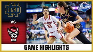 Notre Dame vs NC State Game Highlights  2024 Ally ACC Womens Basketball Tournament [upl. by Justino28]