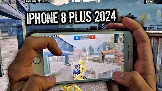 IPHONE 8 PLUS IN 2024 😱 BEST 4FINGERS CLAW PUBG HANDCAM [upl. by Firooc]