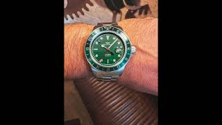 GLYCINE WATCH WRIST CHECK GLYCINE COMBAT SUB 42 steel GMT GL0383 [upl. by Eberle]