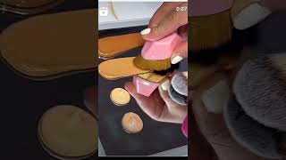 Foundation application with different tools makeupmakeupartistblend shortsvideotoolsfoundation [upl. by Nbi]