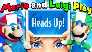 Crazy Mario Bros Mario and Luigi Play Heads Up [upl. by Oknuj]