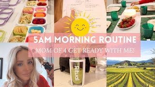 5AM ROUTINE  GET READY WITH ME  MOM OF 4  BENTO BOX LUNCH FOR KIDS  COMPLETE BREAKFAST [upl. by Earehs838]