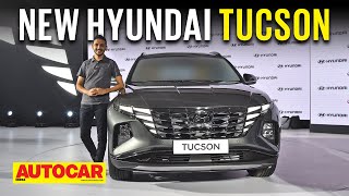 2022 Hyundai Tucson  New Hyundai flagship SUV is here  First Look  Autocar India [upl. by Purdy]