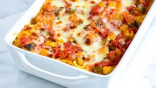 Easy Vegetable Lasagna Recipe  How to Make Fresh Vegetable Lasagna [upl. by Deryl352]