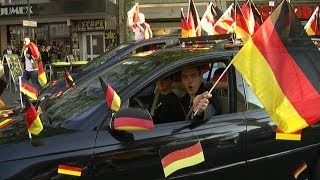 BIELEFELD zeigt was geht Autokorso WM 2014 German Soccer Party World Cup Brasil [upl. by Ashlen]