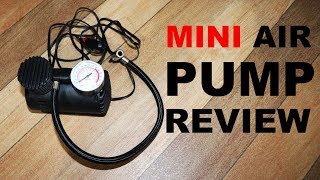 12v Mini Air compressor Pump For Car Bike Review by Kasnox [upl. by Alejo732]