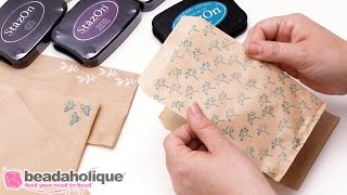 How to Personalize Gift Bags Using Rubber Stamps [upl. by Ley]