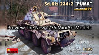 Preview SdKfz 2342 PUMA INTERIOR KIT from MiniArt Models [upl. by Cirilo283]