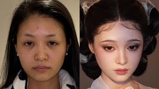 ENG 中国诗词中走出来的美人 妆容超详细教程 Chinese style beauty Makeup Tutorial ｜April的草莓啊 [upl. by Nwahser]