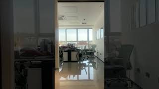 Office automatic sliding doors 2 moving door panels slide to one side office doors [upl. by Ecaroh]