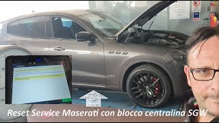 Reset Service Maserati con blocco centralina SGW by Officinecaruso [upl. by Burner]