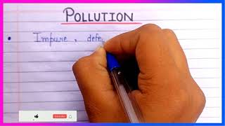 Essay on pollution in english  Short note on pollution in english  Pollution par essay english me [upl. by Mountfort]