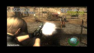 RE4 Mercenaries Leon Village  162100【PC】 [upl. by Aelram]