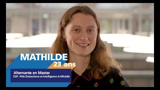 AlternanceEDF  Découvrez Mathilde alternante en Data Science [upl. by Eddra]