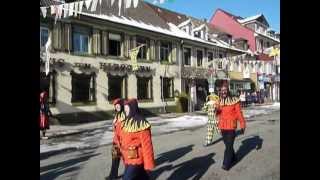 Die Kollnauer Feuerteufel marschieren am 10 Februar 2013 in Waldkirch ein [upl. by Belter]