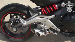 Kawasaki Er6n Top 7 Exhaust Sound Akrapovic Ixil Hyperlow M4 Gp Termignoniarrowtwo Brother 1 [upl. by Launame]