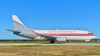 Kalitta Charters ll 737300 TakingOff From KLRD [upl. by Lorrayne]