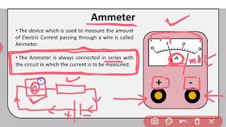 Ammeter Working and Principle  Explained in Hindi  Class 10 Physics [upl. by Morril]