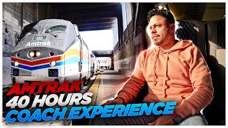 🤯 40 hrs on Amtrak California Zephyr Overnight Coach  Denver to San Francisco [upl. by Nowed]