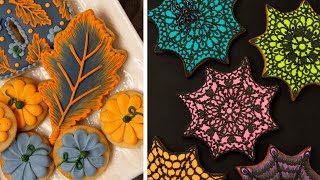 1 Hour Halloween and Fall Cookie Decorating 🎃🍂 [upl. by Loss]