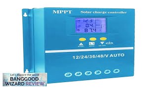 MPPT Solar Controller 12243648V Automatic Identification Intelligent Photovoltaic System Review [upl. by Creight]