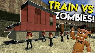 TRAIN VS ZOMBIE APOCALYPSE BATTLE  Garrys Mod Gameplay  Gmod Train Building [upl. by Imena421]