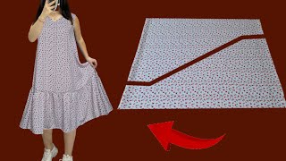 🔥WOW✂️Only 15 meter fabric 🧵 Stylish Dresses Ideas Cut and Sew in 10 Minutes 💃 New Year Trends [upl. by Harlamert]