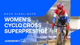 Women’s Superprestige Middelkerke  Cyclocross Race Highlights  Eurosport Cycling [upl. by Thant870]