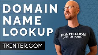 Domain Name Lookup Tool  Tkinter Projects 8 [upl. by Anees]