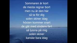 Tomas Ledin Sommaren är kort Lyrics [upl. by Ellinnet]