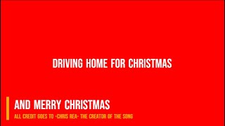 Driving home for Christmas lyrics [upl. by Astrid]