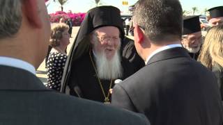 May 23 2014 Ecumenical Patriarch Bartholomew Arrives in Israel to Meet with Pope Francis [upl. by Coombs460]