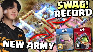 GAKU INFERNO GOLEM ARMY SWAGS Hero  6 SPELLS  3 YETIS  13 HOGS Clash of Clans [upl. by Douglas]