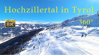 8K 360° VR Relaxation Hochzillertal ski area in Tyrol Austria [upl. by Feune]