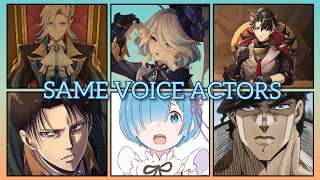 Genshin Impact Fontaine Characters Japanese Voice Actors Same Anime Charactersgenshinimpact [upl. by Koby806]