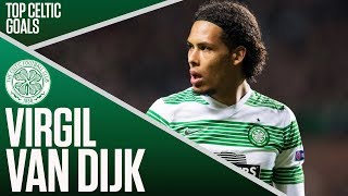 Virgil Van Dijk – Top Celtic Goals  Premier League amp Champions League Winner  SPFL [upl. by Zeph936]