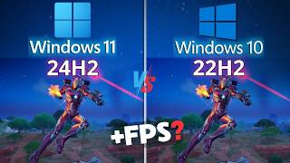 Windows 11 24H2 vs Windows 10 22H2 🎮 Rendimiento en Gaming 2024 [upl. by Ahseinar]